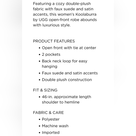 NWT Koolaburra by Ugg Robe - Picture 2 of 7